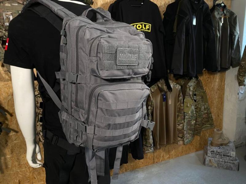 Stor grå US Assault Pack - Urban Grey fra Mil Tec