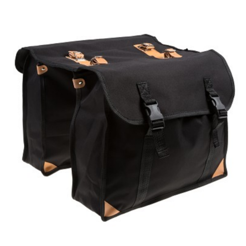 Falkx Tas Bruin Retro Dobbelt Cykeltaske Tilbud