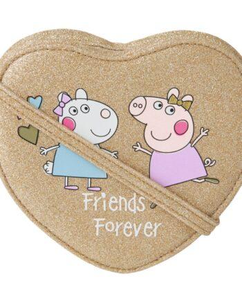 Guldfarvet Amada Peppa Pig Glitter Taske fra Name It