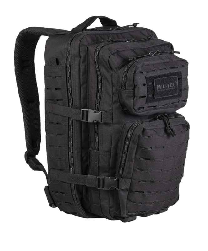 Mil Tec Us Assault Rygsæk 36L - Laser Cut Molle System Sort