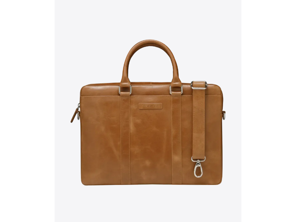 Dbramante Nordborg Lysbrun Læder Computertaske på udsalg