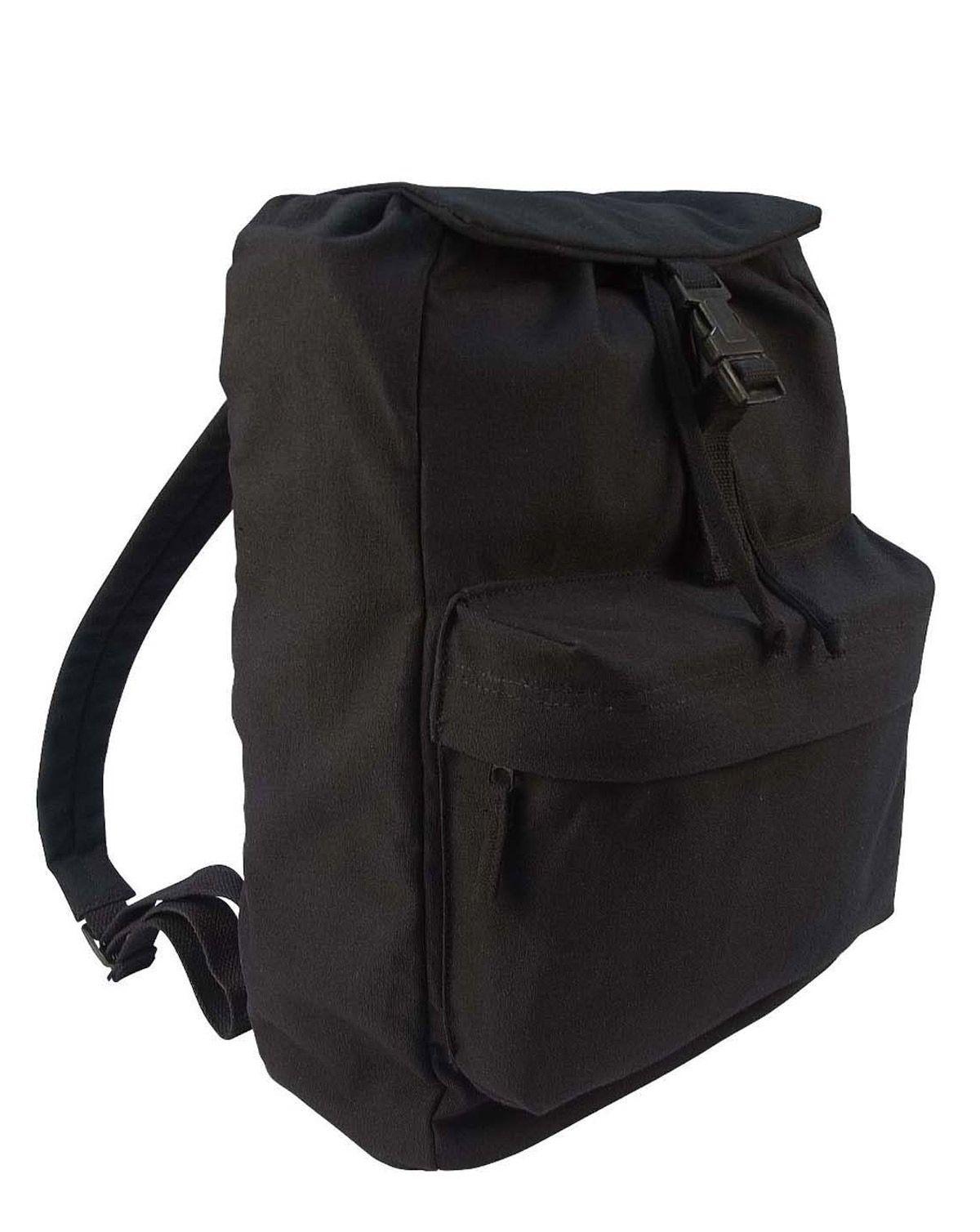 Rothco Canvas Day Pak Rygsæk 33l - Sort Unisex Tilbud