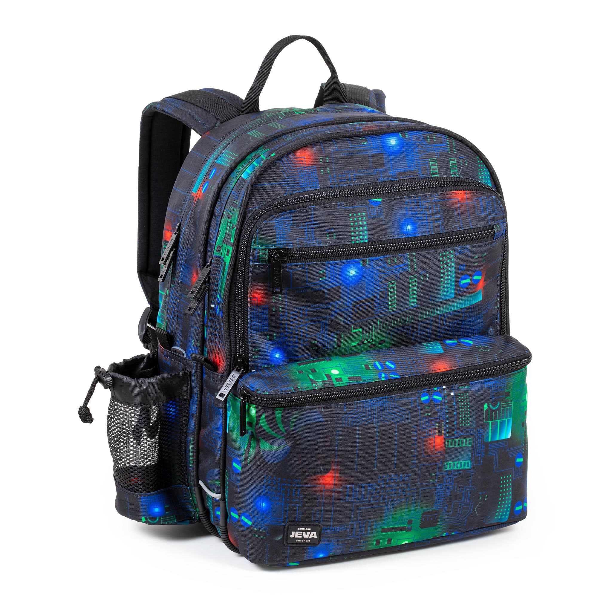 Jeva Skoletaske Square Micro - Blå Unisex Tilbud!