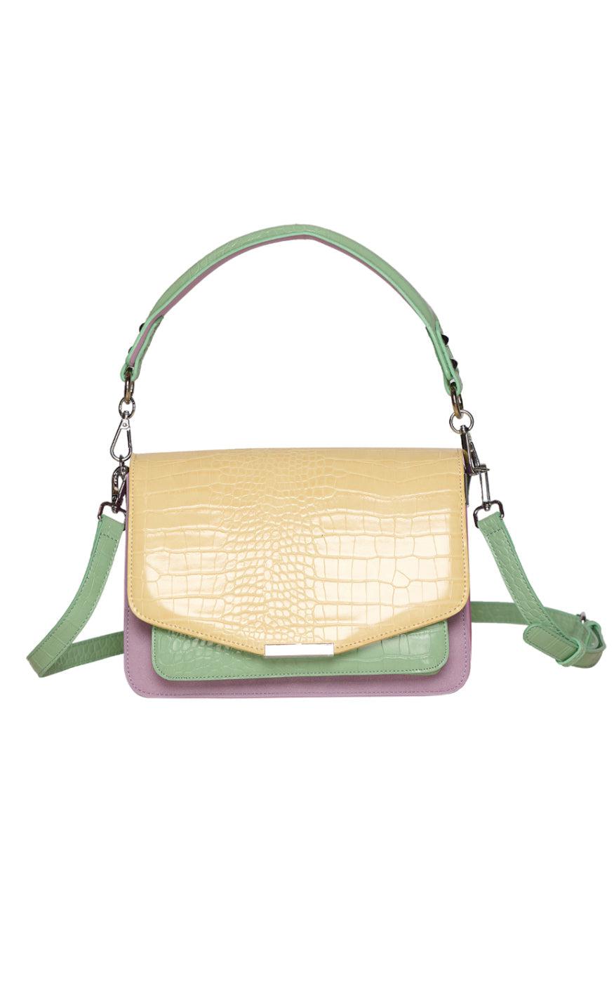 Noella Taske Blanca Multi Compartment Yellow Croco Mint Purple Mix Gul  One Size