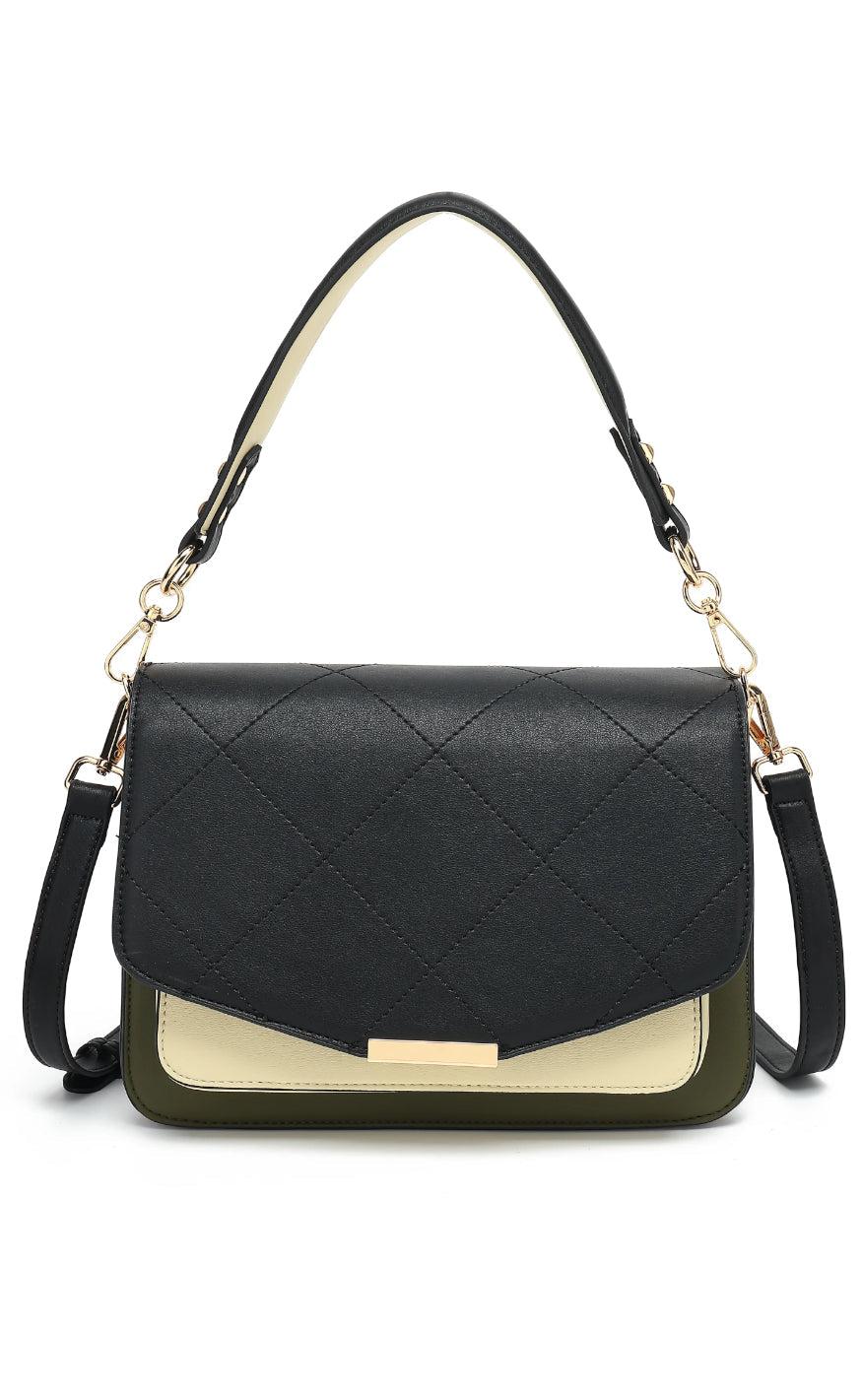 Noella Taske Blanca Multi Medium Black Green Cream Sort  One Size