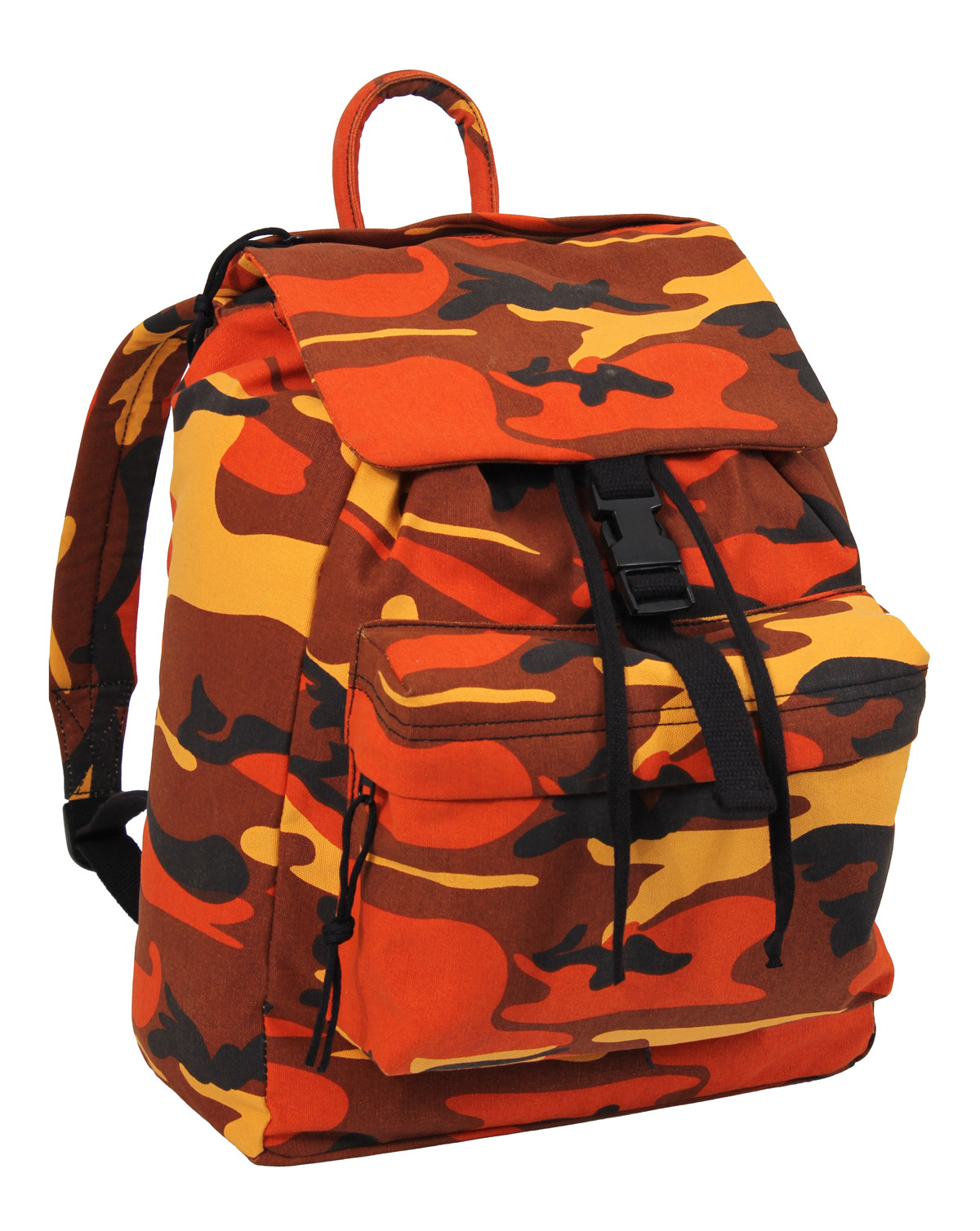 Rothco 33L Canvas Day Pak Rygsæk - Orange Camo Tilbud