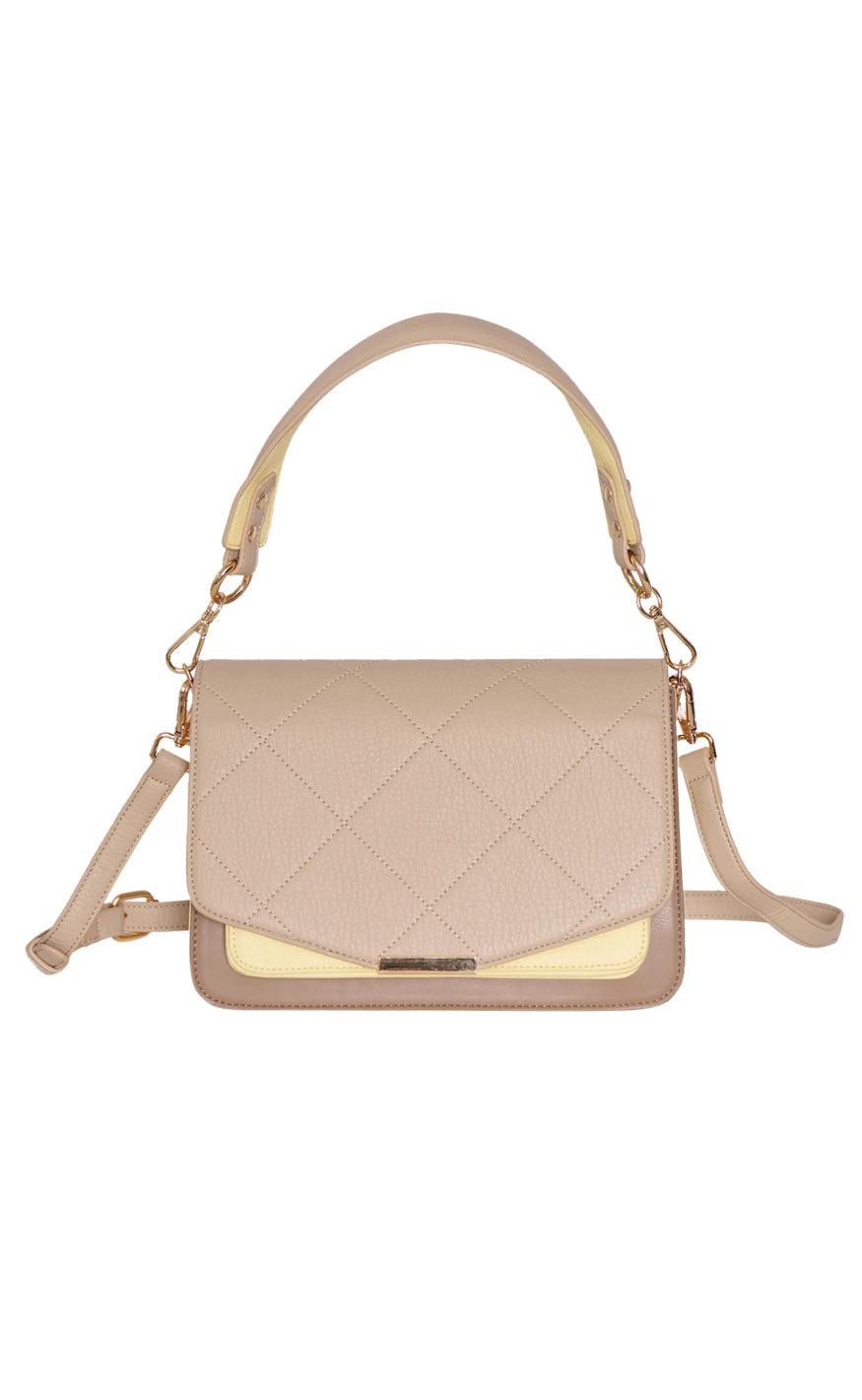 Noella Taske Blanca Multi Compartment Pastel Yellow Taupe Gul  One Size