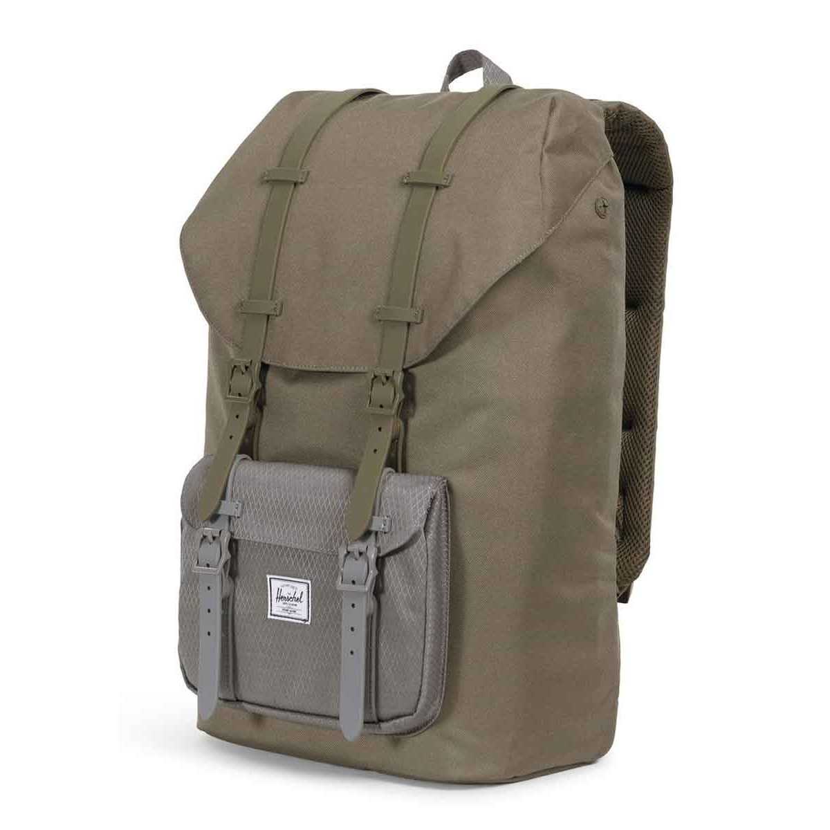 Herschel Little America Rygsæk Ivy Green Smoked 25l Grøn Unisex One Size