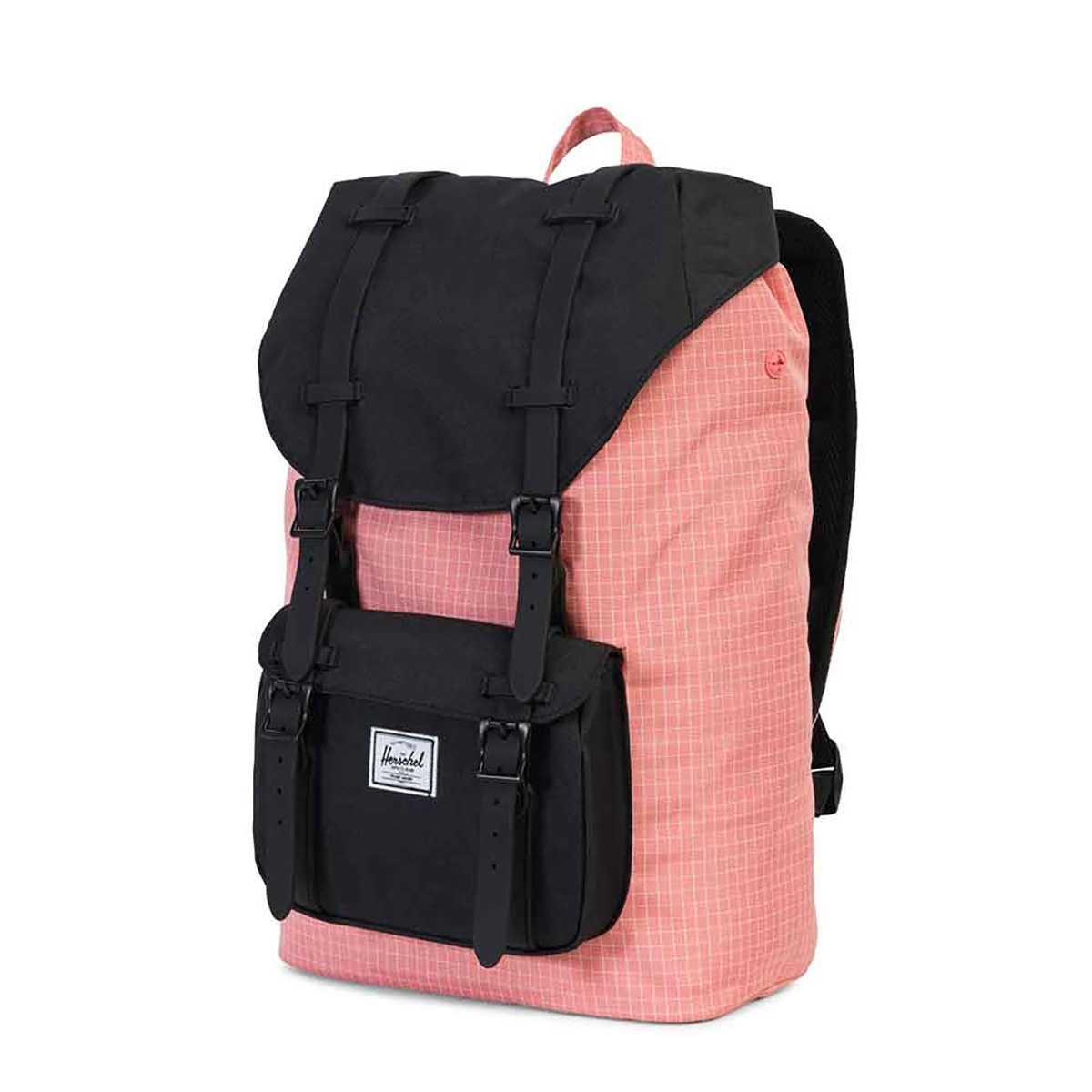 Herschel Little America Rygsæk Strawberry Ice Grid Sort 17l Sort Unisex 17L