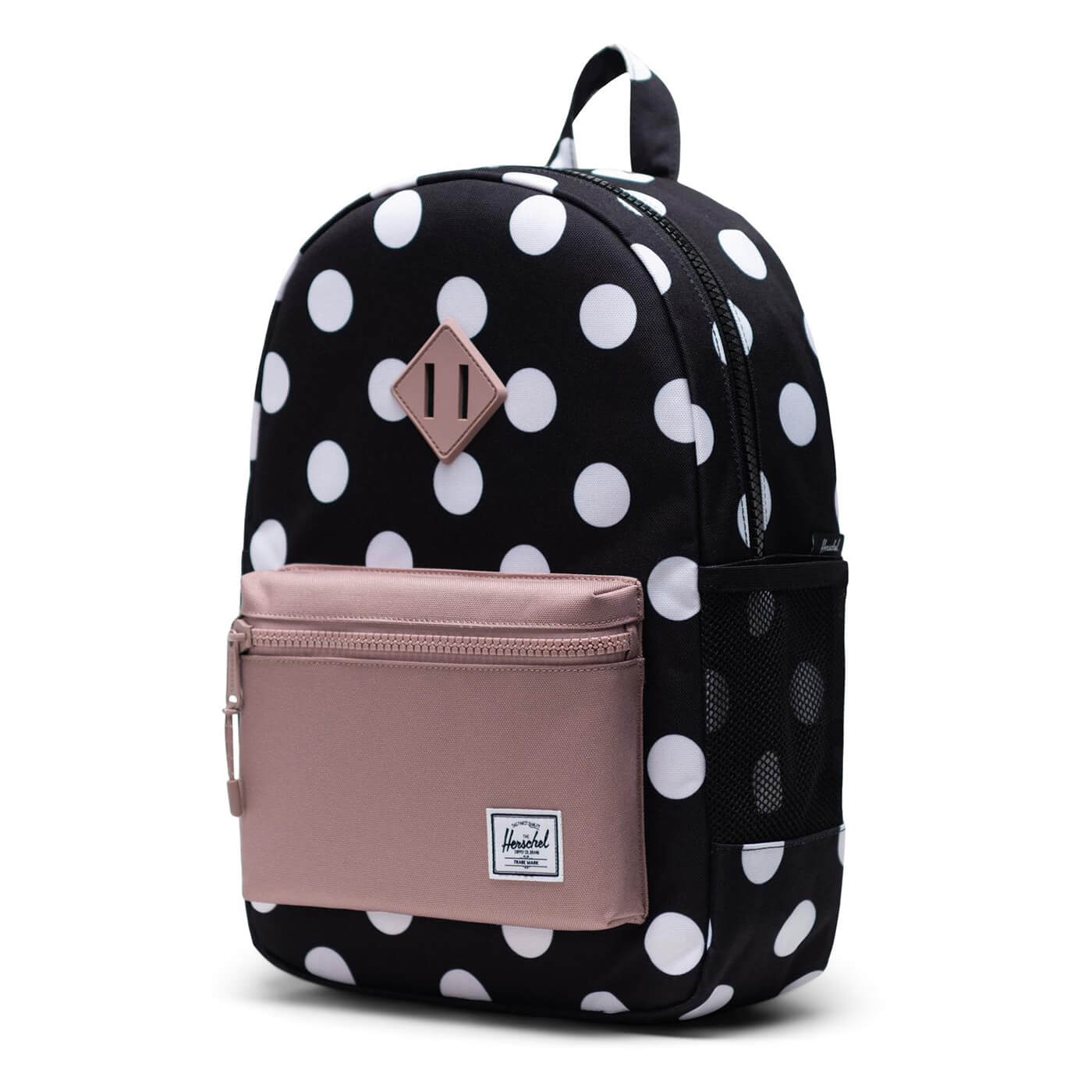Herschel Heritage Rygsæk Youth Polka Dot Sort And White Ash 16l Sort Unisex 16L