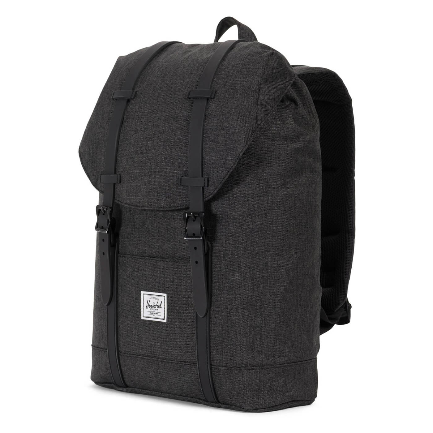 Herschel Retreat Rygsæk 14l Sort Crosshatch Sort Rubber Sort Unisex 14L