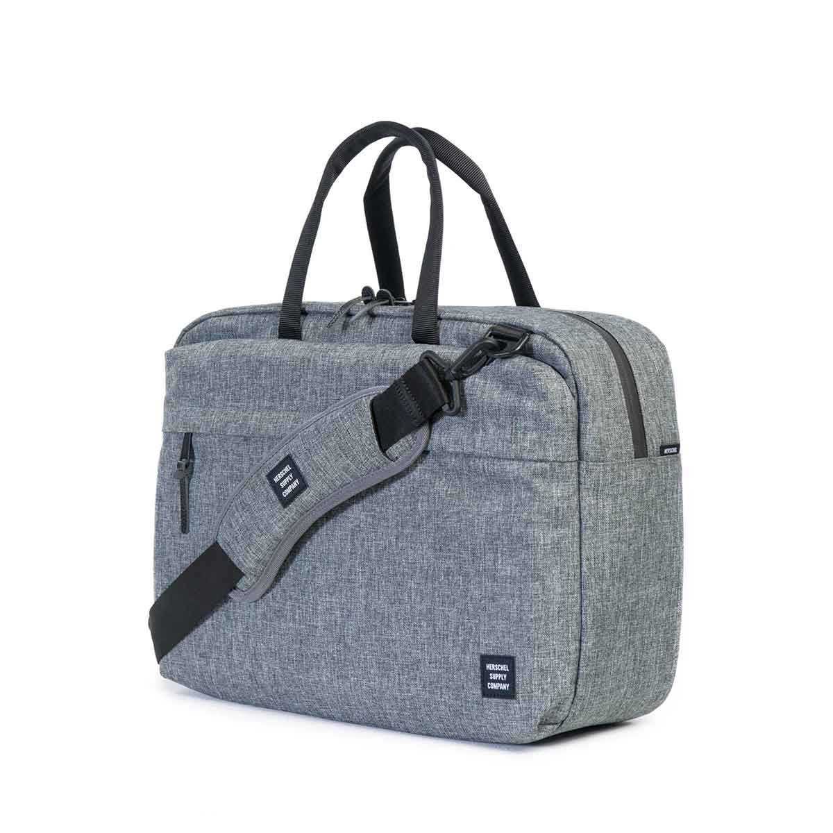 Herschel Sandford Messenger Skuldertaske Raven Crosshatch Grå Unisex One Size