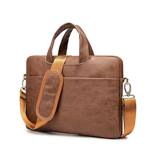 Macbook Ampquot Kinmac 360 Læder Computer Taske Sleeve Brun