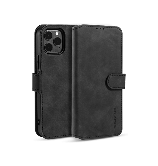 iPhone Pro Max Læder Etui - Elegant Beskyttelse i Sort