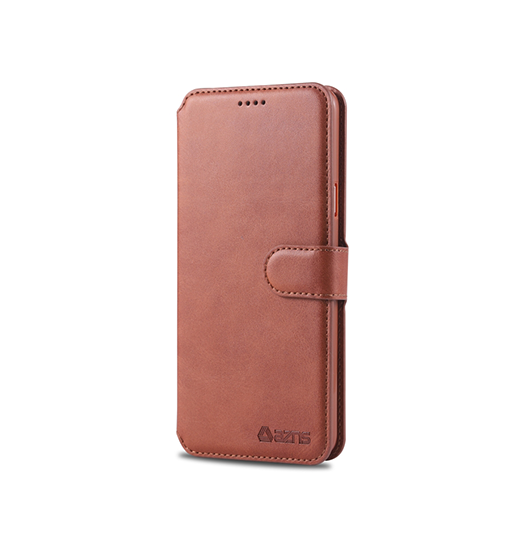 Samsung Galaxy S10 Aznsamptrade Diary Læder Etui Taske Pung Brun