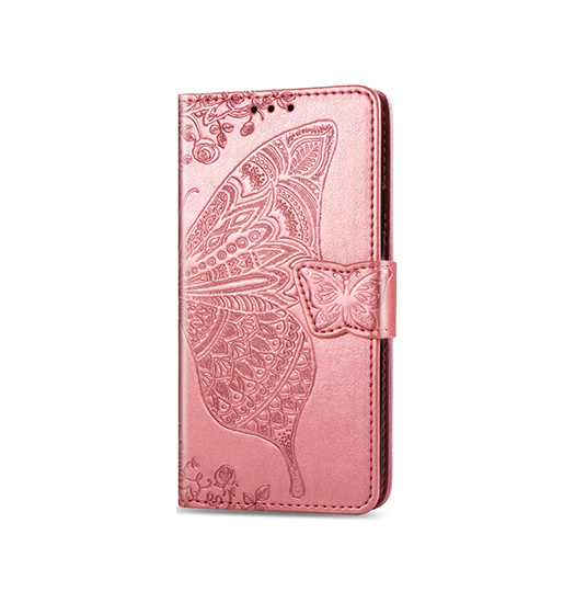 Iphone Se2020 2022 Butterflyamptrade Læder Etui Taske Pung Rose