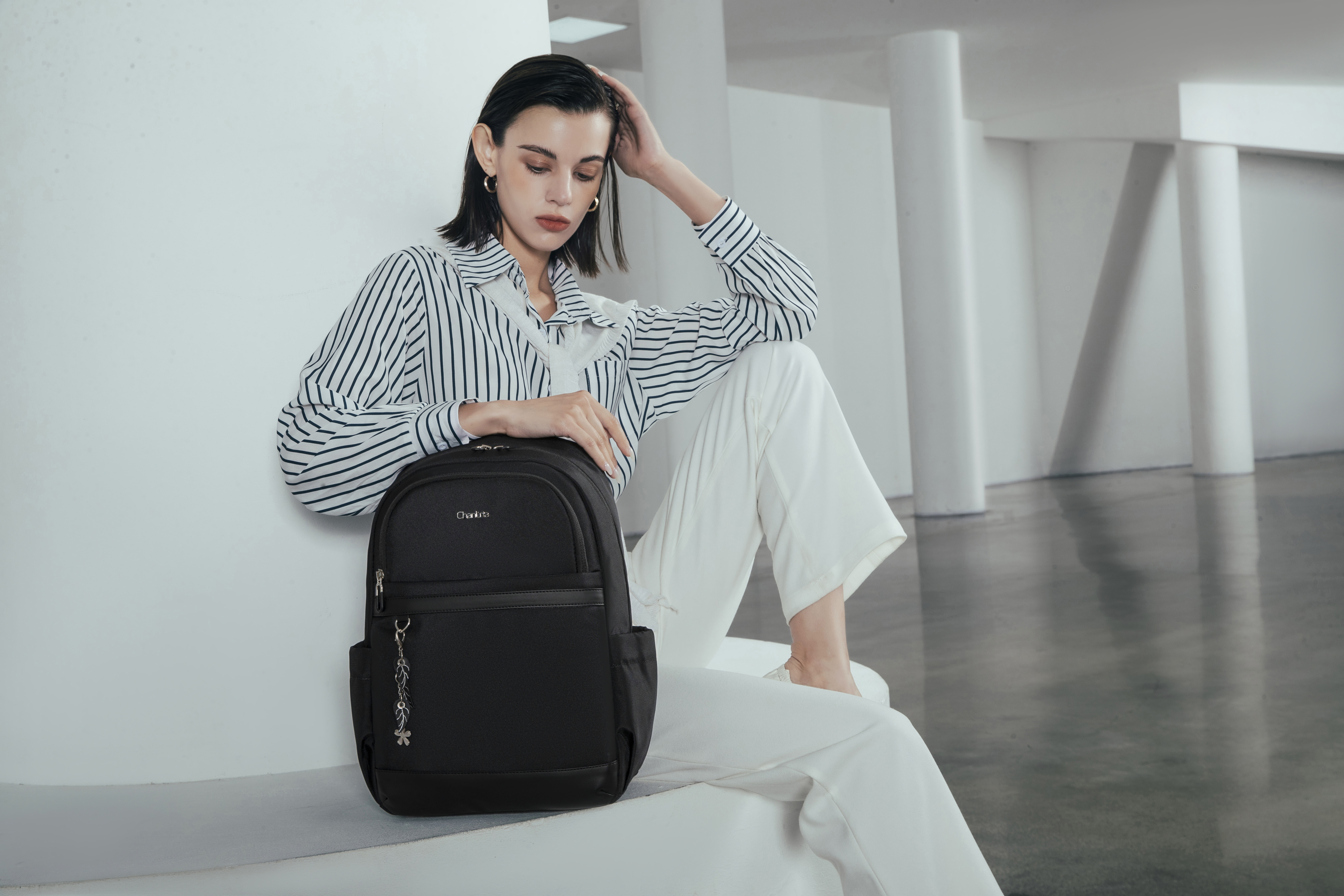 Rygsæk Til Kvinder Chantria Cb00648 Black Sort