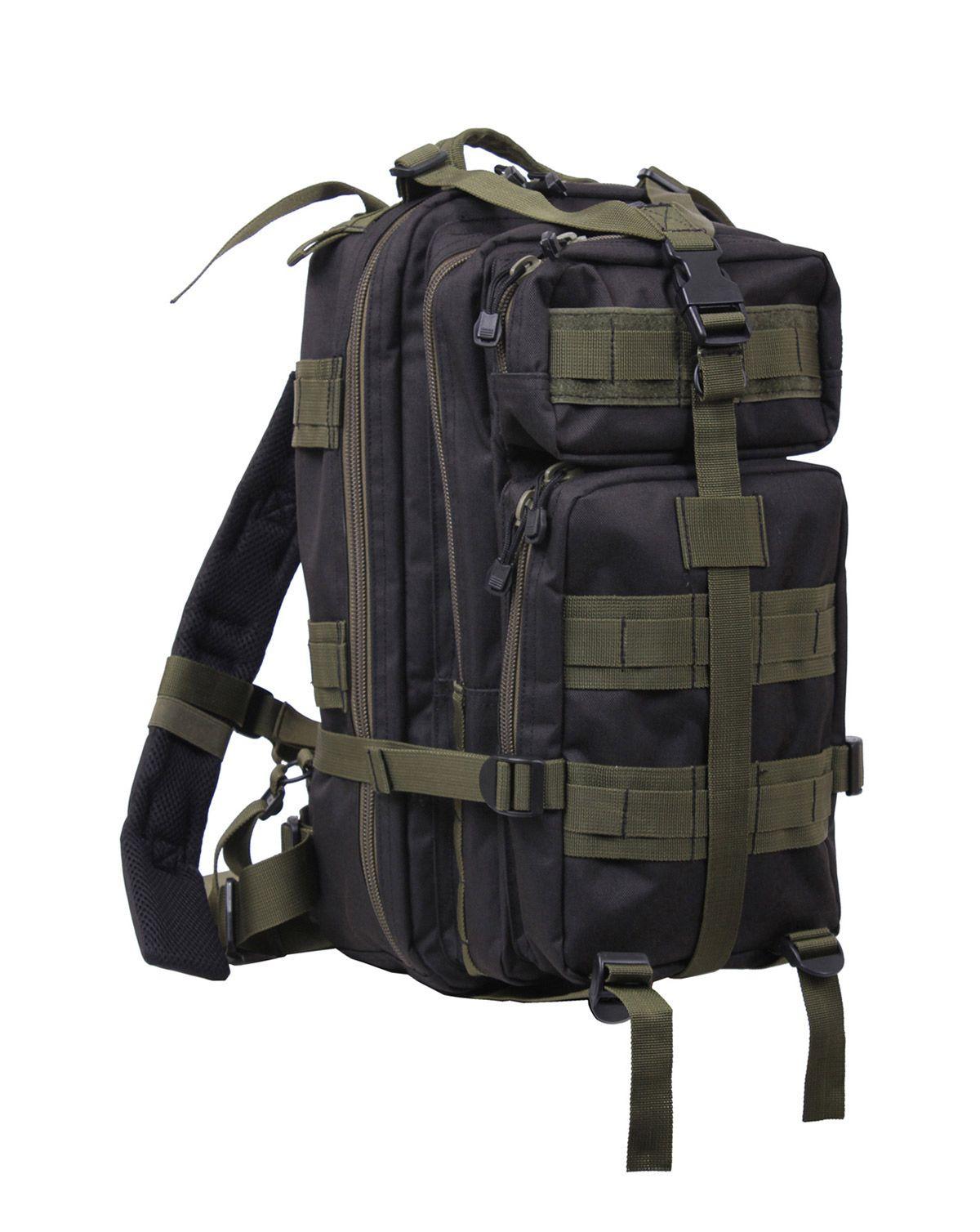 Rothco Transport Rygsæk Molle 25l Sort Oliven One Size Sort Unisex One Size