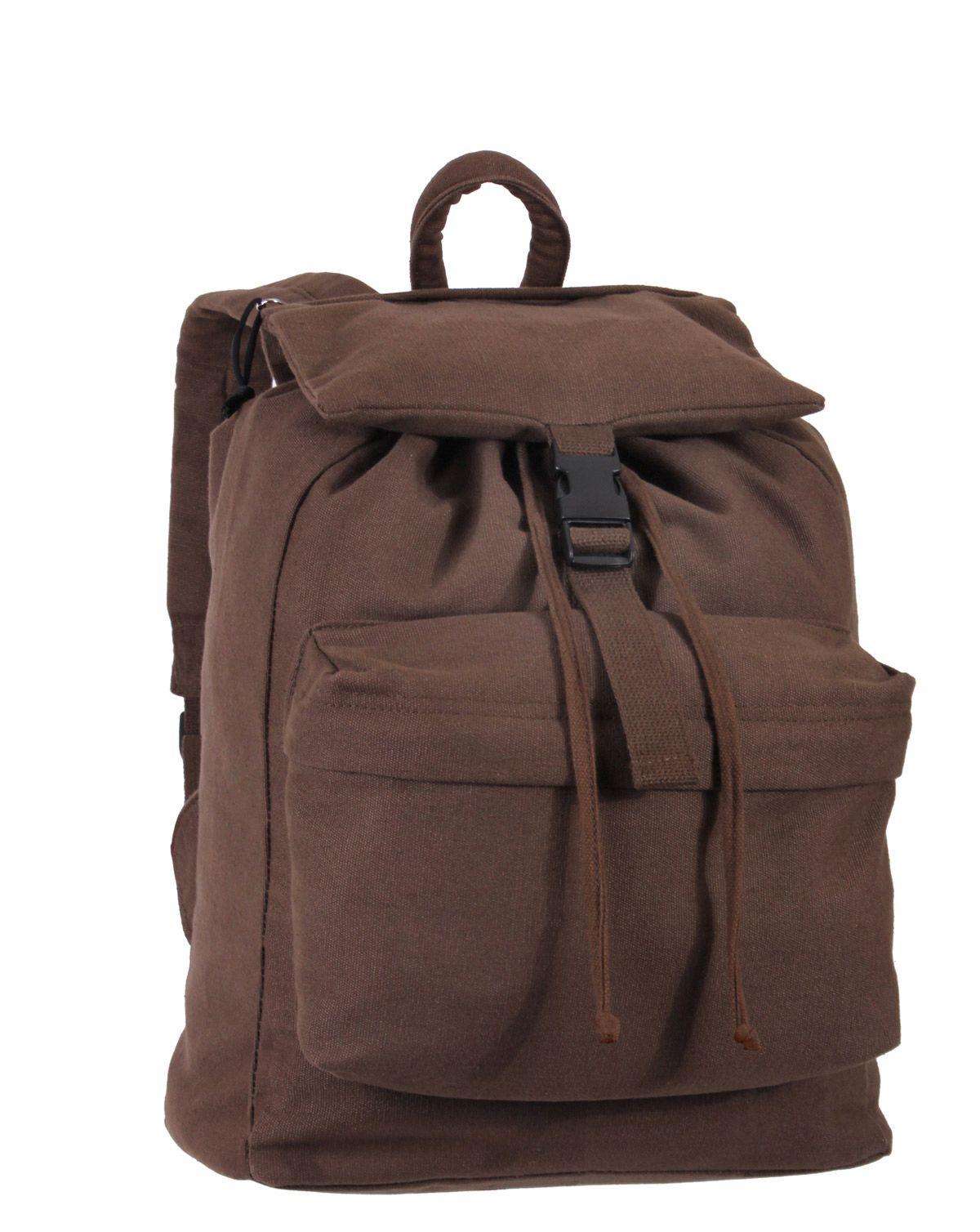 Rothco Canvas Day Pak Rygsæk 33l Earth Brun One Size Earth Brown Unisex One Size