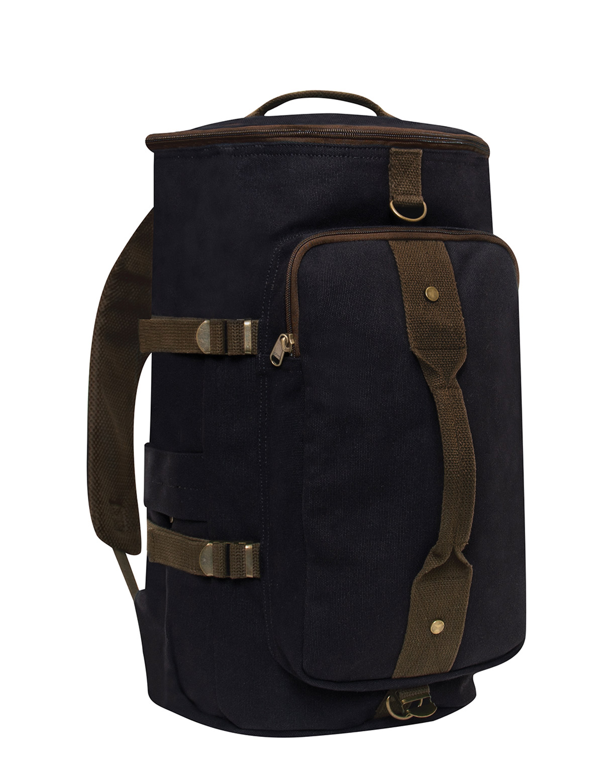 Rothco Konvertibel Lærreds Duffel Rygsæk Sort One Size Sort Unisex One Size
