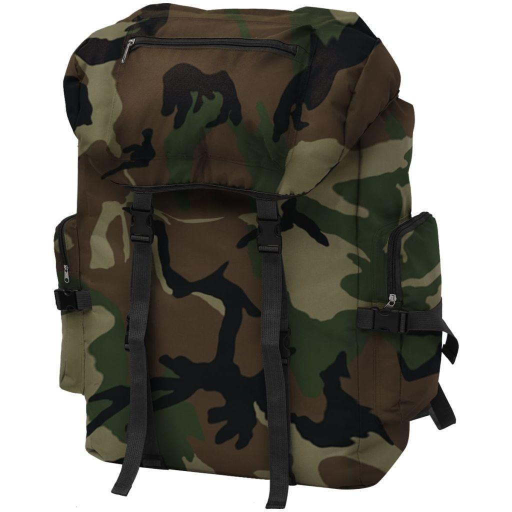 Militærinspireret Rygsæk Camouflage