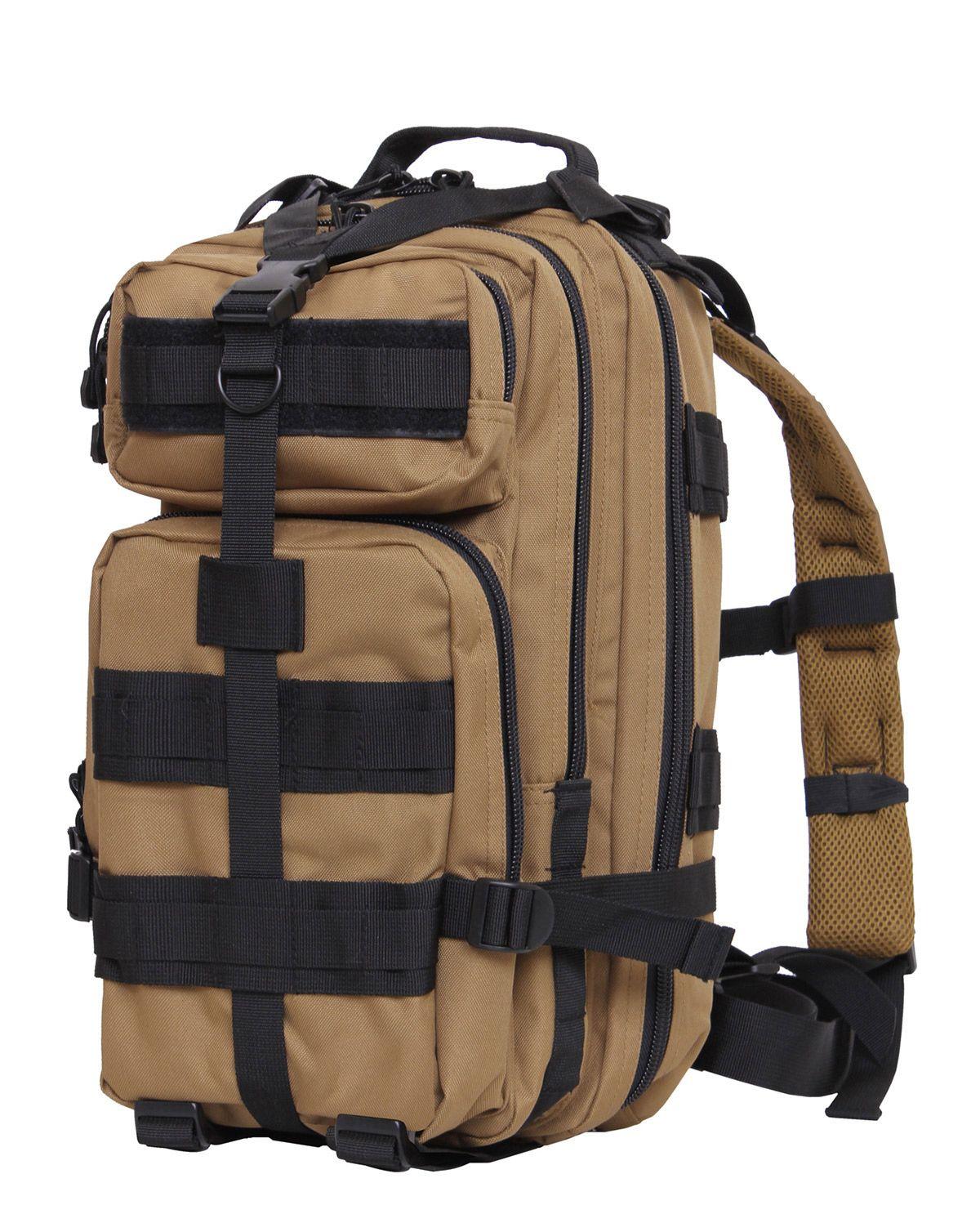 Rothco Transport Rygsæk Molle 25l Coyote Brun Sort One Size Sort Unisex One Size