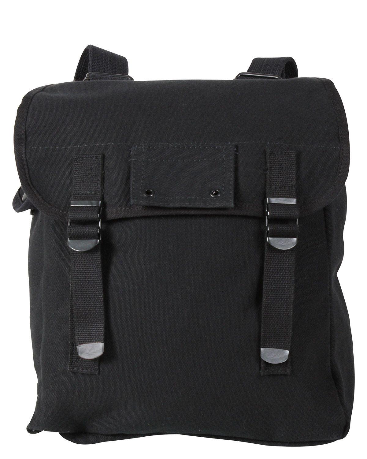 Rothco Musette Taske Heavyweight Canvas Sort Sort Unisex One Size