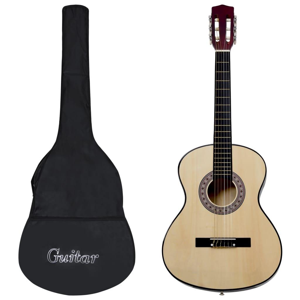 Klassisk Guitar  Med Taske Natur