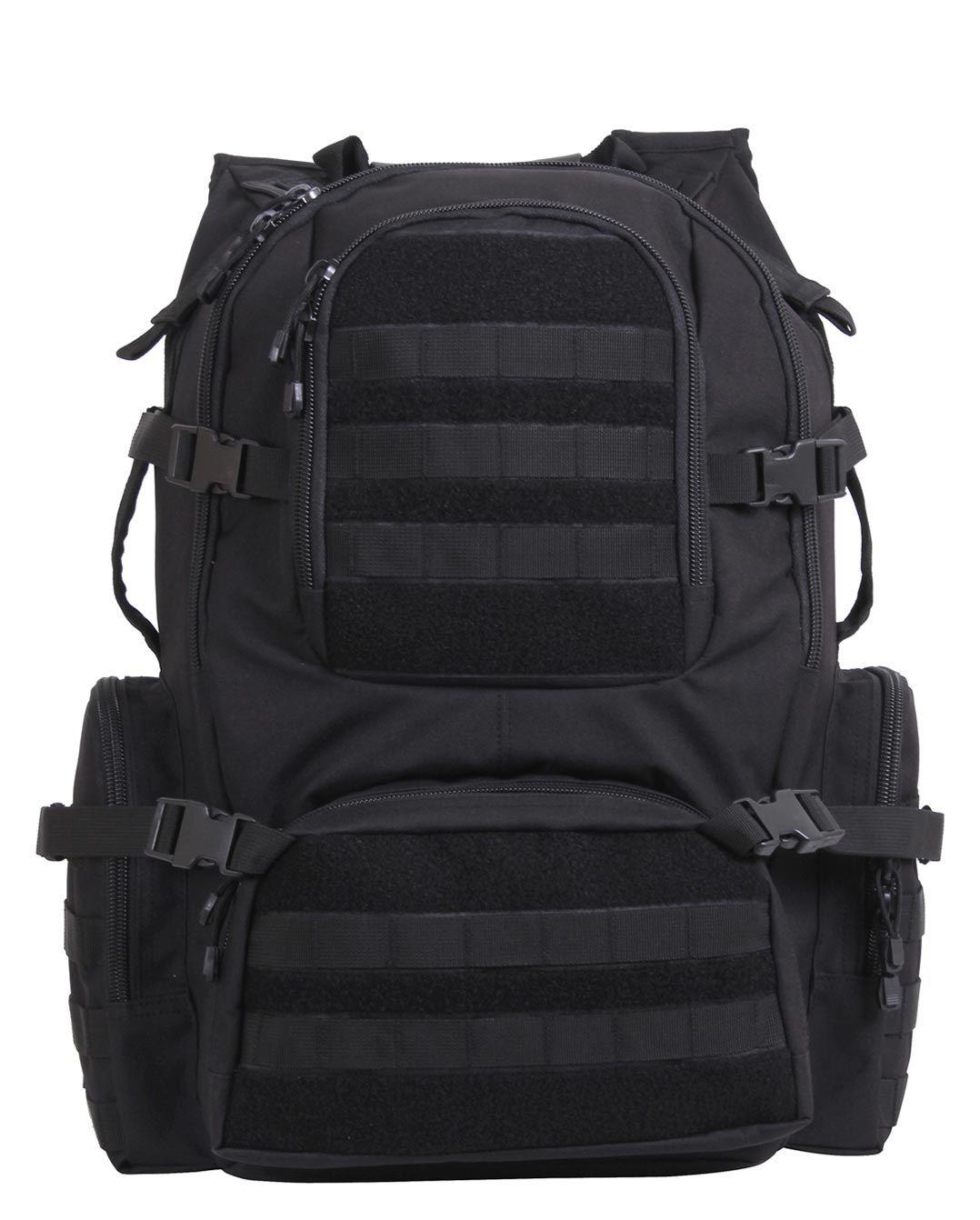 Rothco Multi Kammer Molle Assault Rygsæk Sort Sort Unisex One Size