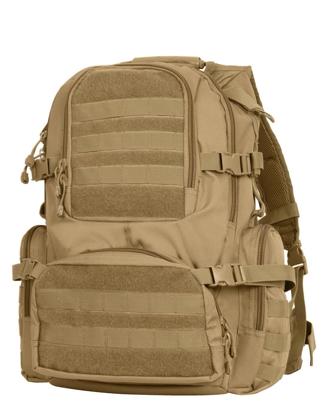 Rothco Multi Kammer Molle Assault Rygsæk Coyote Brun Coyote Brown Unisex One Size
