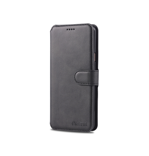 Samsung Galaxy Aznsamptrade Diary Læder Etui Taske Pung Sort Sort