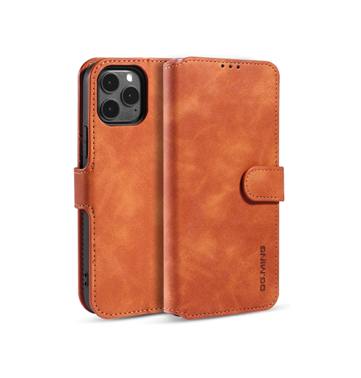 iPhone Pro Max Læder Etui – Brun Elegant Beskyttelse Tilbud