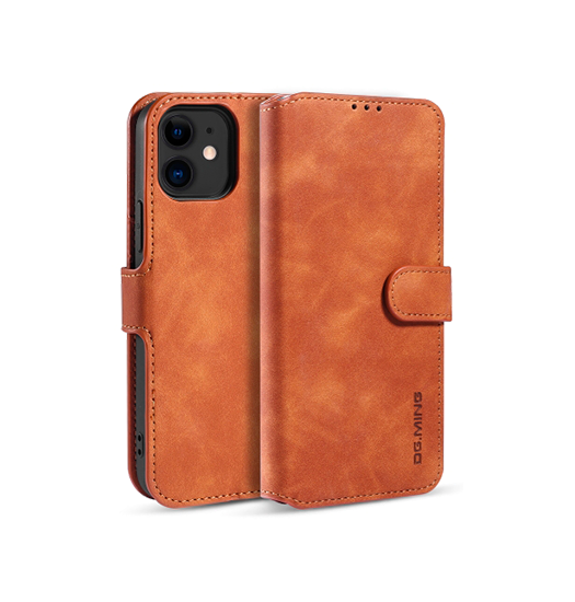 Iphone Mingamptrade Classical Læder Etui Taske Pung Brun