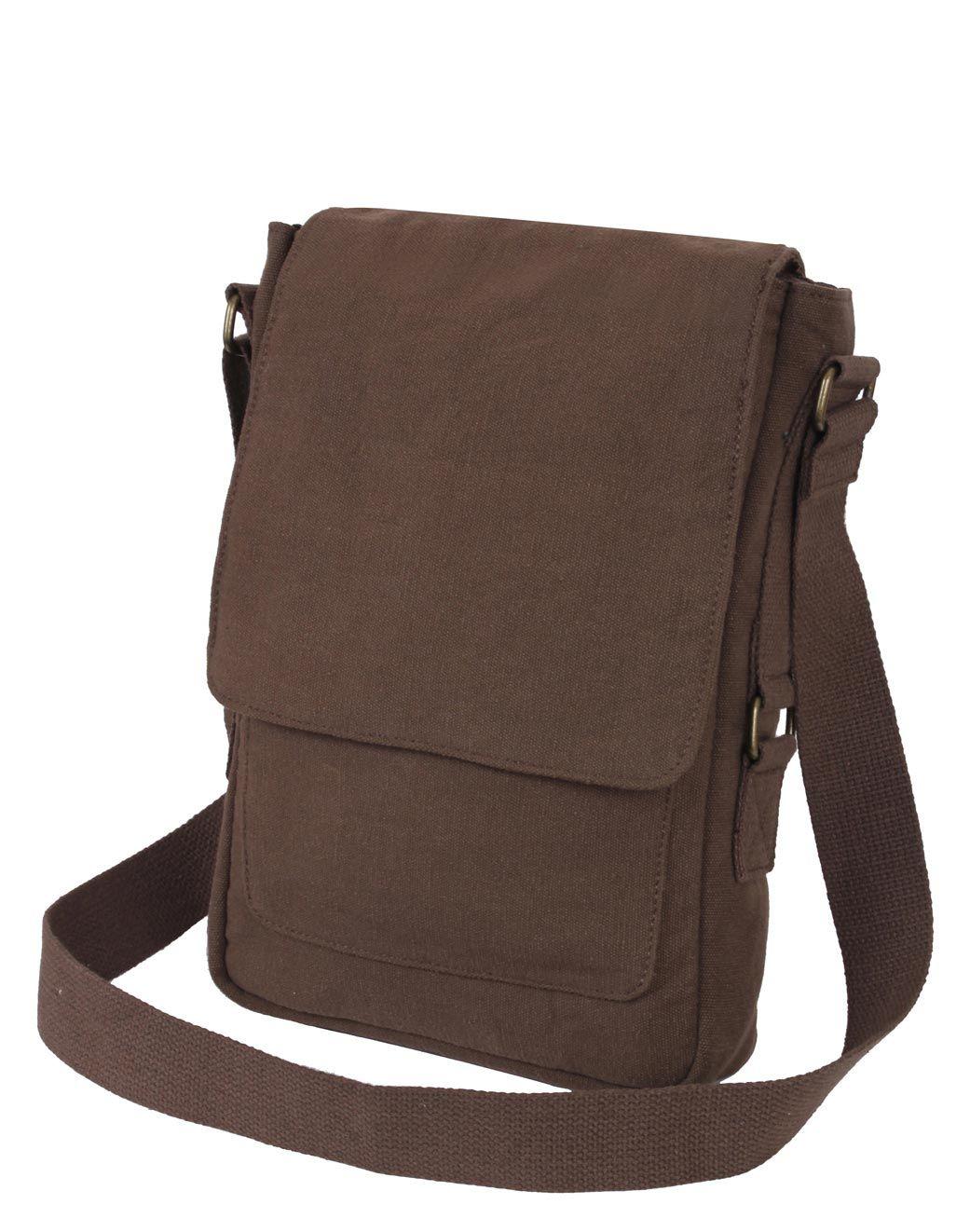 Rothco Vintage Canvas Militær Tech Taske Sort Sort Unisex One Size