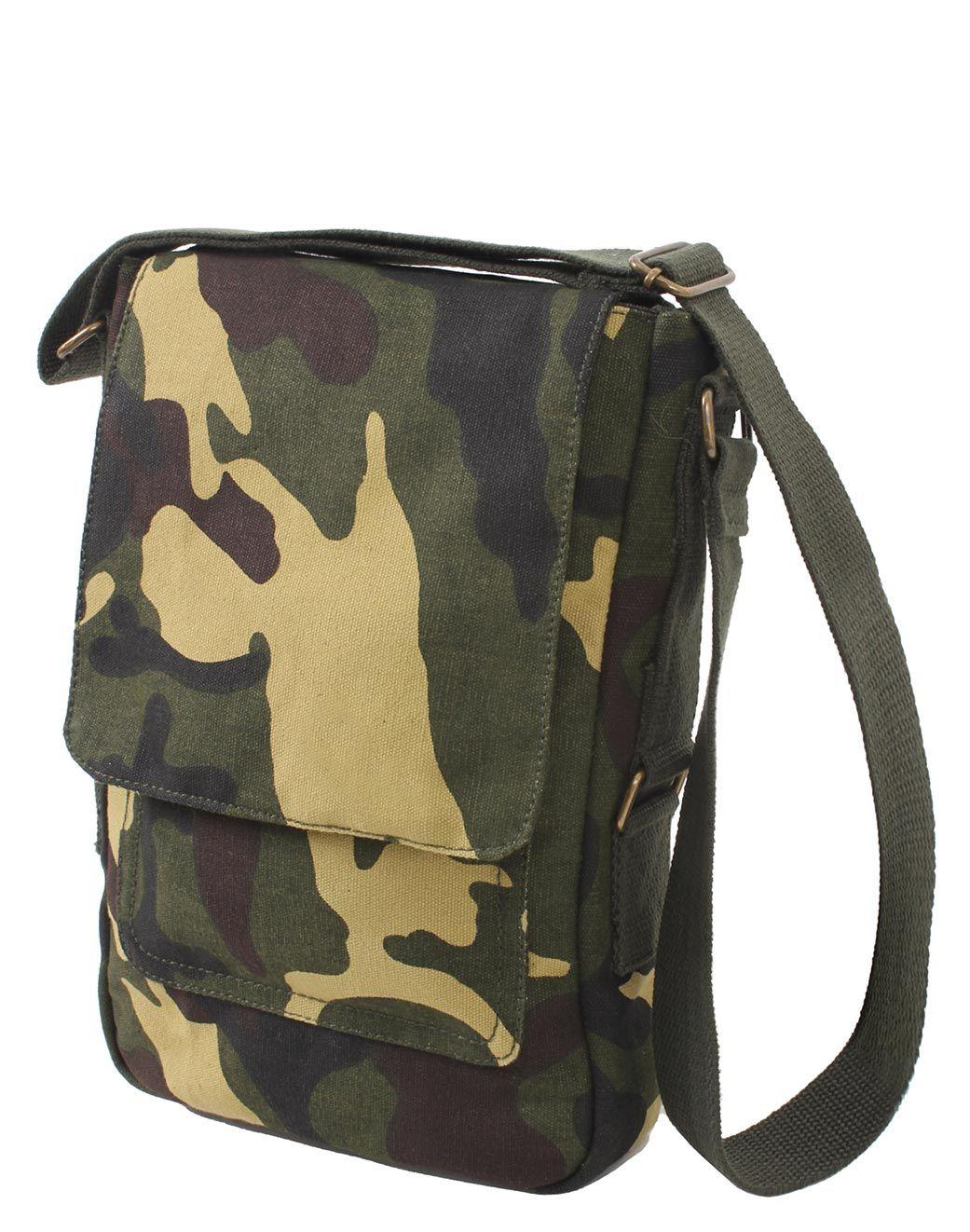 Rothco Vintage Canvas Militær Tech Taske Woodland One Size Woodland Unisex One Size