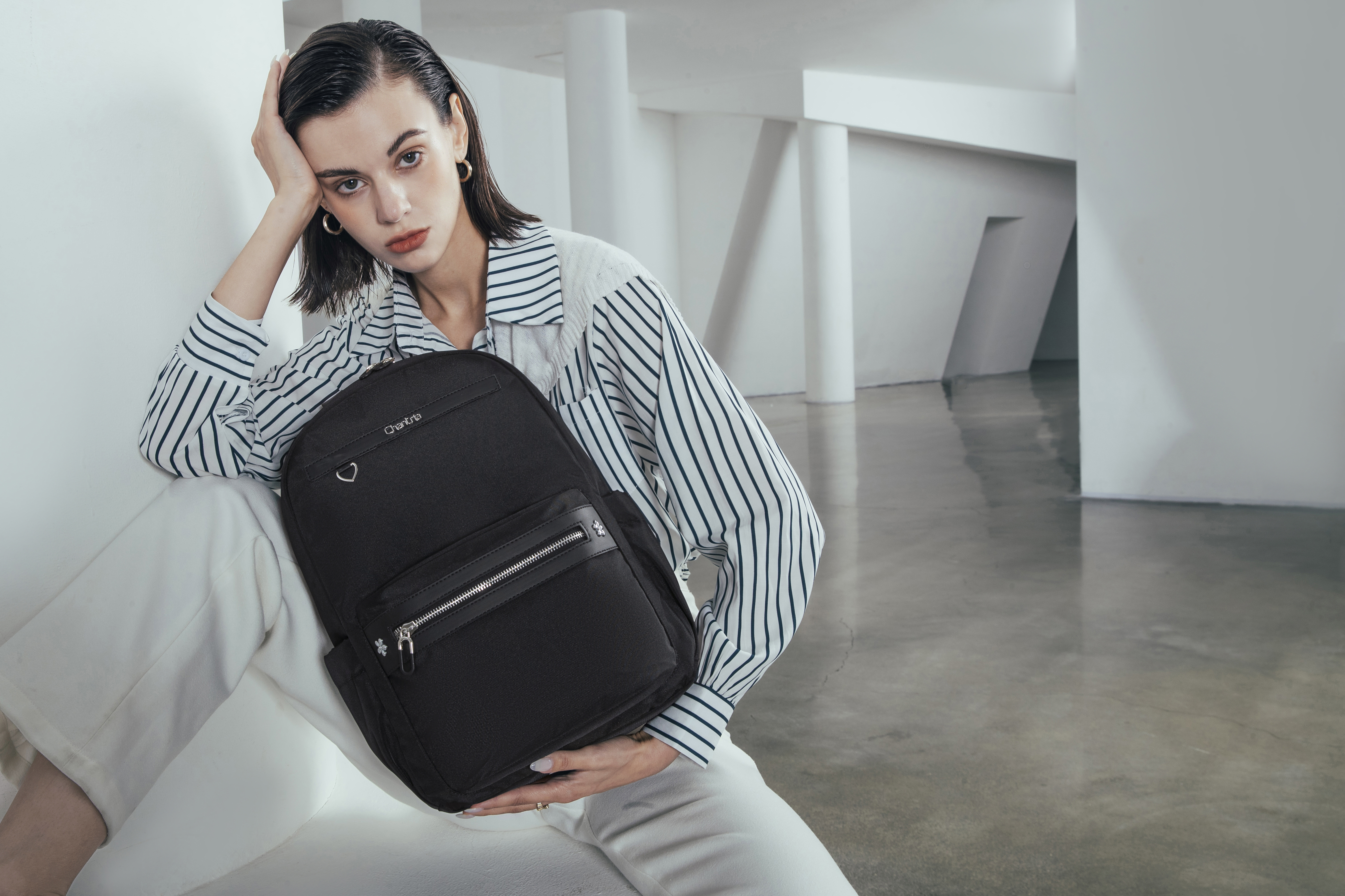 Rygsæk Til Kvinder Chantria Cb649 Black Sort