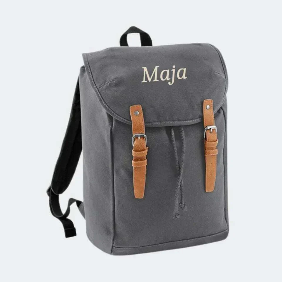 Grå Vintage Rygsæk Grå Vintage Rygsæk Grå Grå  19