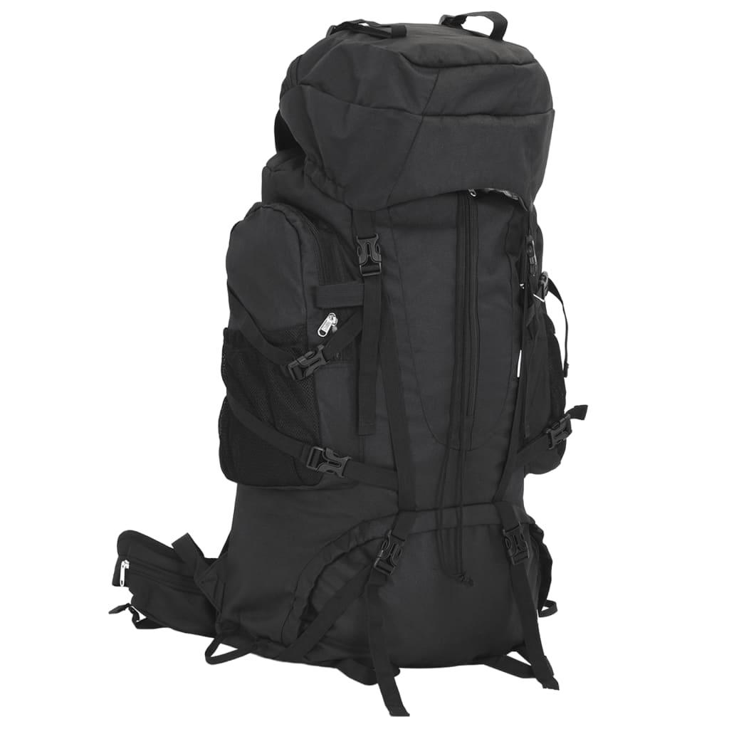Vandretaske 100 900d Oxford Sort Rygsæk Til Trekking Camping Sort