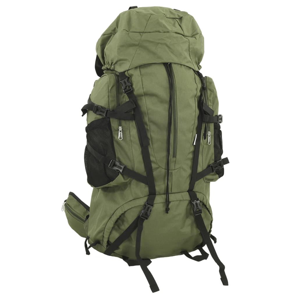 Vandretaske 100 Oxfordstof Armygrøn Rygsæk Til Trekking Camping Grøn