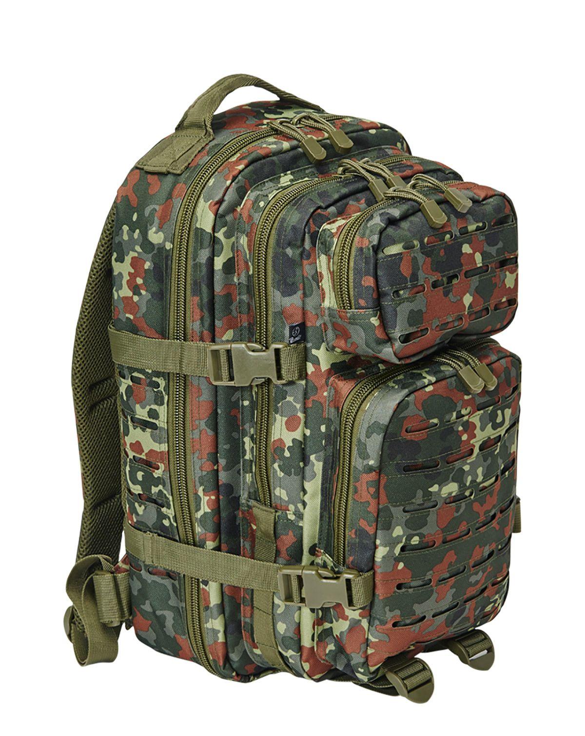 Brandit Laser Cut Assault Rygsæk 25l Flecktarn One Size BW Flecktarn Ca Unisex One Size