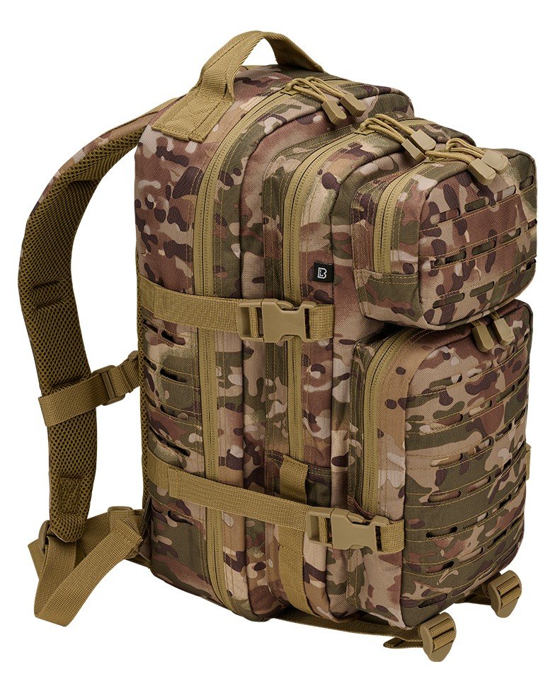 Brandit Cooper Lasercut Medium Backpack Tactical Camo Tactical Camo Unisex One Size