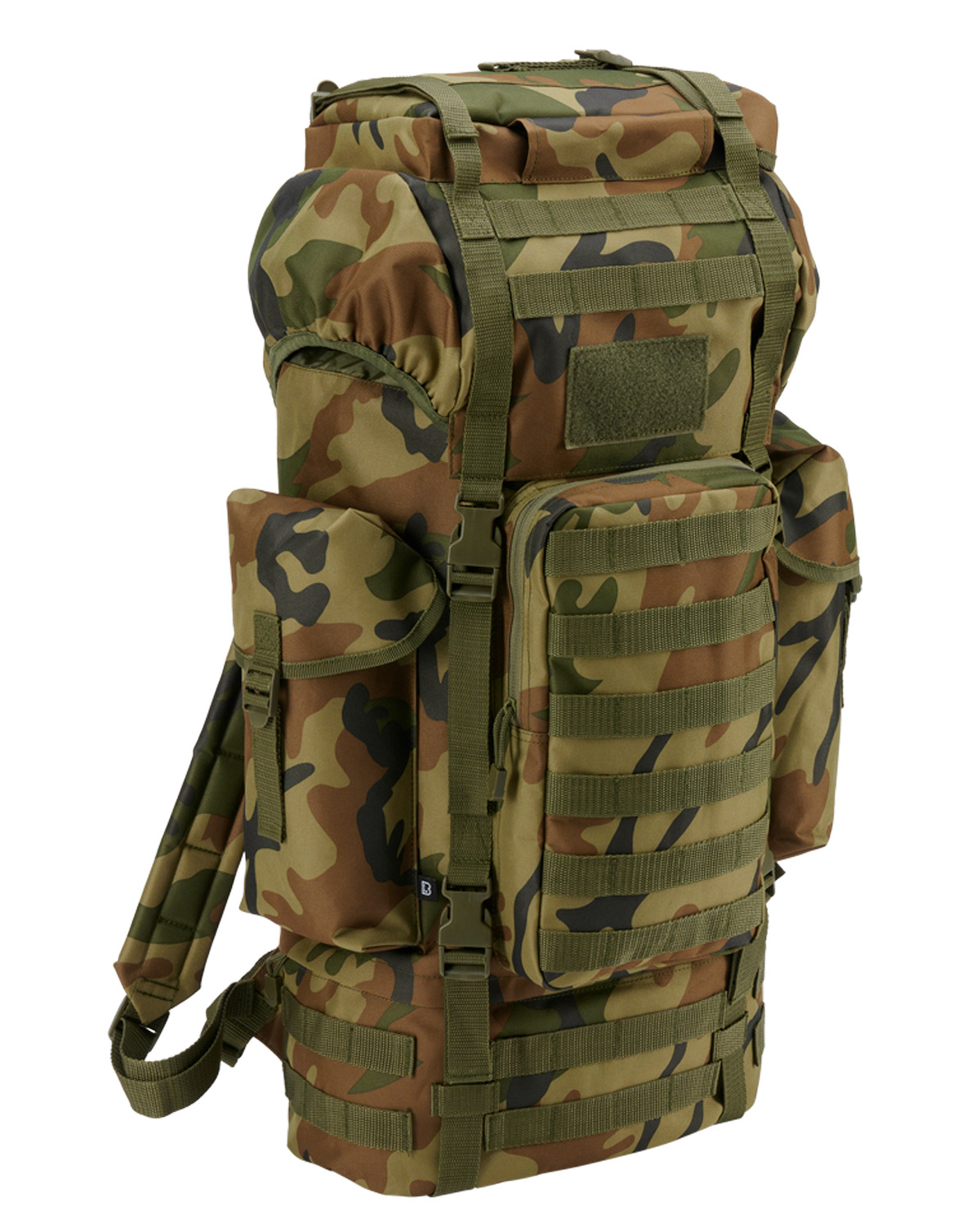 Brandit Kamprygsæk Molle Liter Woodland Woodland Unisex One Size