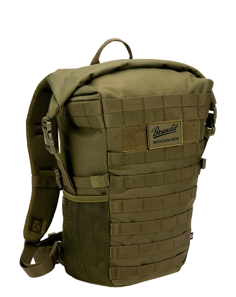 Brandit Cooper Rolltop Molle Rygsæk Oliven One Size Olive Unisex One Size