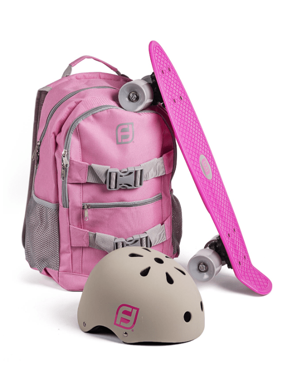 Rygsæk Med Skateboard Pink Skateboard Legekammeraten Pink