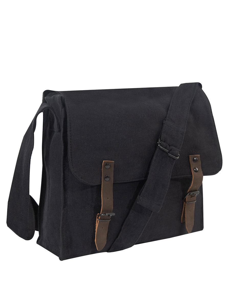 Rothco Vintage Canvas Medic Taske Sort Sort Unisex One Size