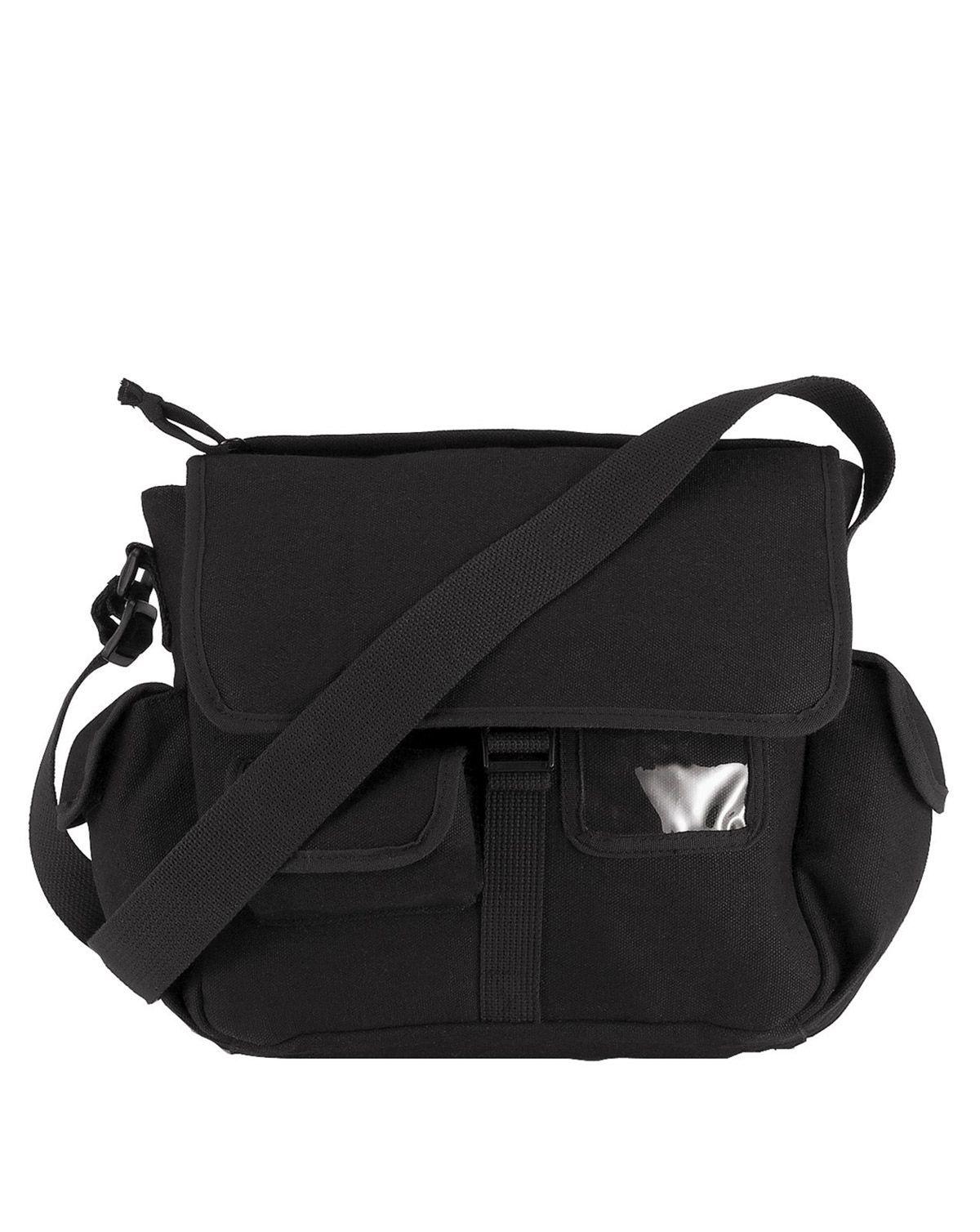 Rothco Canvas Urban Explorer Messenger Taske Sort Sort Unisex One Size