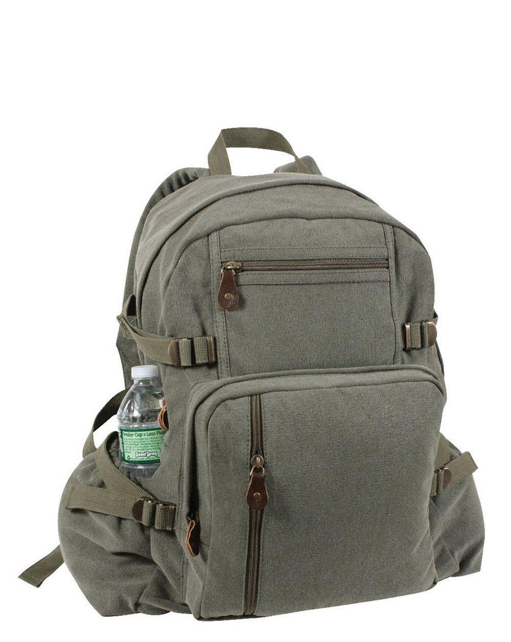 Rothco Jumbo Vintage Rygsæk 25l Oliven One Size Olive Unisex One Size