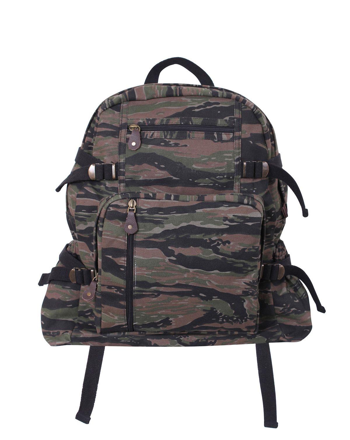 Rothco Jumbo Vintage Rygsæk 25l Tiger Stripe Tiger Stripe Unisex One Size