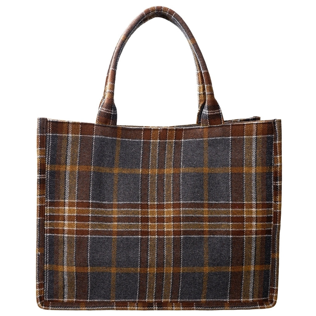 Black Colour Dame Taske Bcdex Grey Check Sort Female Onesize