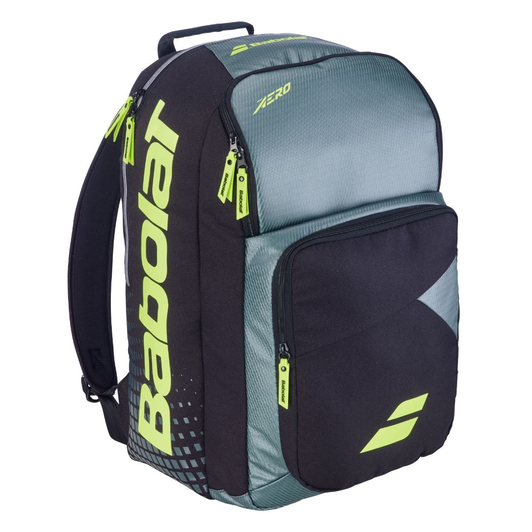 Babolat Backpack Pure Aero Grey Black Yellow Sort